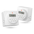 BN-LINK Indoor Digital Timer Outlet, Dual Outlet 7 Day Programmable Light Switch by BN-LINK