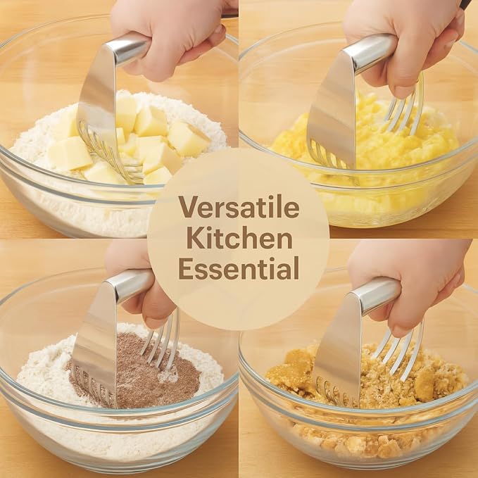Mrs. Anderson’s Baking Pastry Dough Blender, Stainless Steel, 5-Blade Design - Image 2