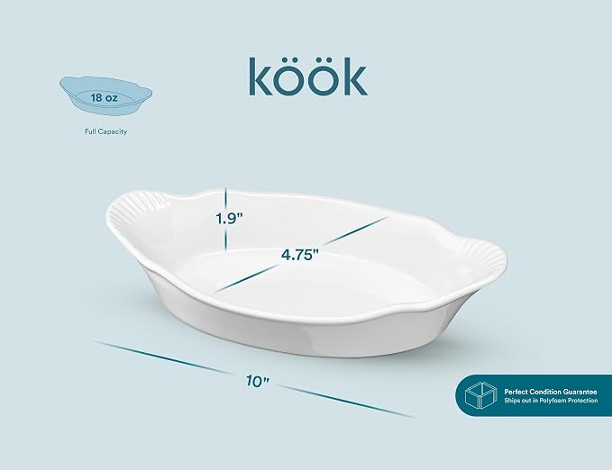 Au Gratin Baking Dishes, by Kook, - Image 7