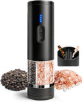 Aotto 2-in-1 Electric Salt and Pepper Grinder Set, USB-C Rechargeable Automatic by Aotto