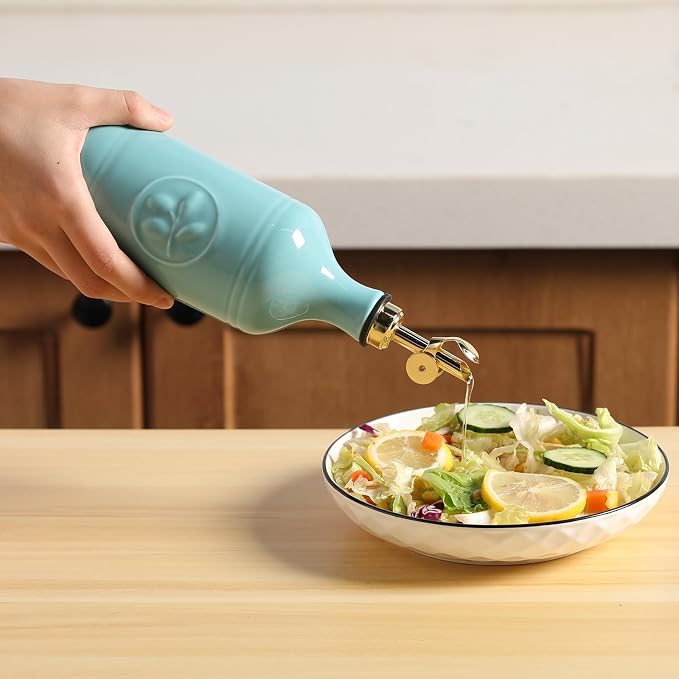 Sweejar 16 Oz Ceramic Olive Oil Dispenser Bottle, Oil Dispenser - Image 5