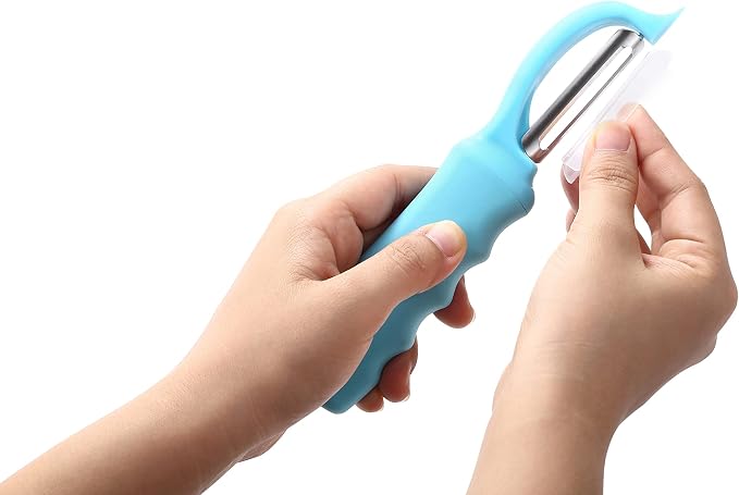 Spring Chef Premium Swivel Vegetable Peeler, Soft Grip Handle and Ultra Sharp - Image 8