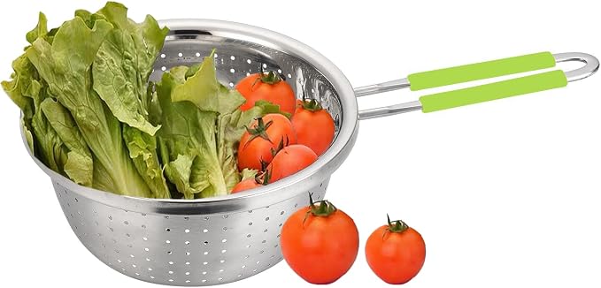 Stainless Steel Perforated Colander Strainer - Image 6