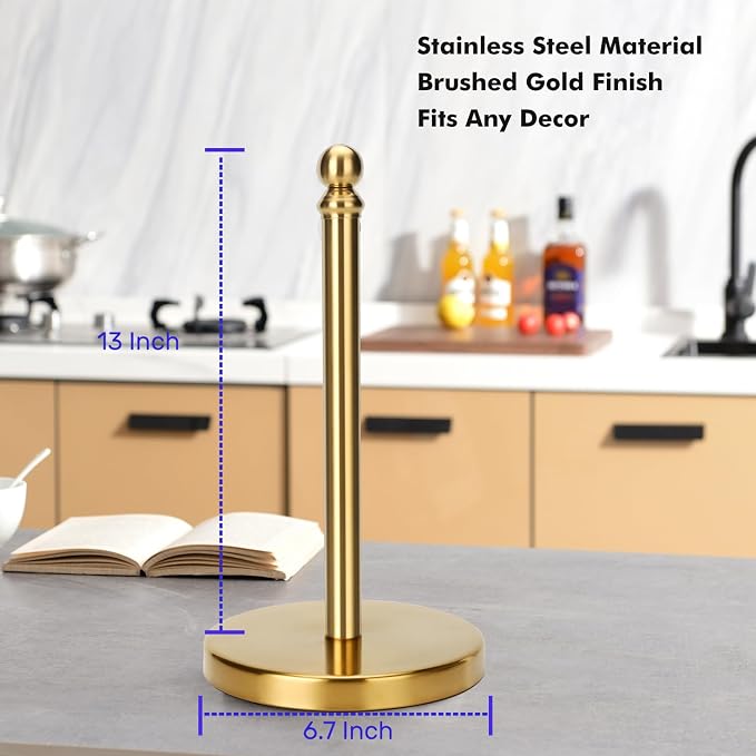 Exilon Gold Paper Towel Holder Countertop - Image 6