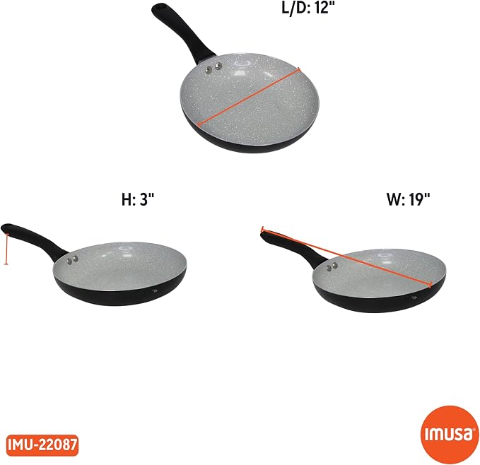IMUSA 12" Premier Ceramic Nonstick Fry Pan - Image 8