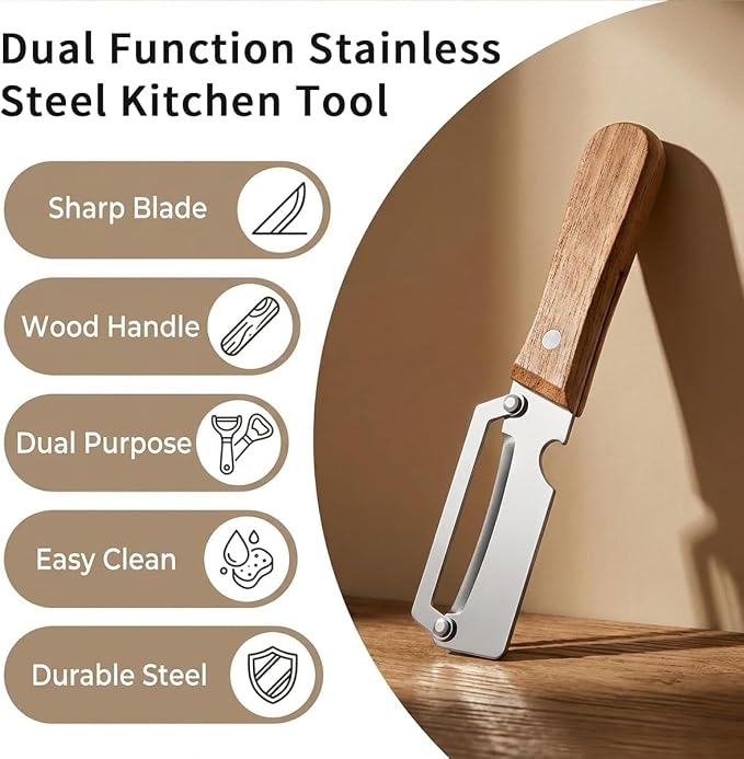2 Pack Multifunctional Vegetable Peeler, 2-in-1 Kitchen Peeler - Image 8