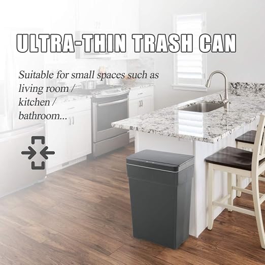 BestOffice 13 Gallon Trash Can Automatic Kitchen Trash Can Touch Free - Image 7