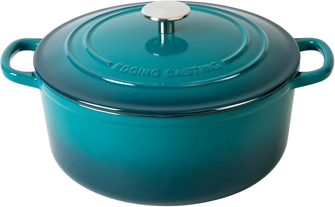 EDGING CASTING Enameled Cast Iron Dutch Oven Pot by EDGINGCOOKWARE