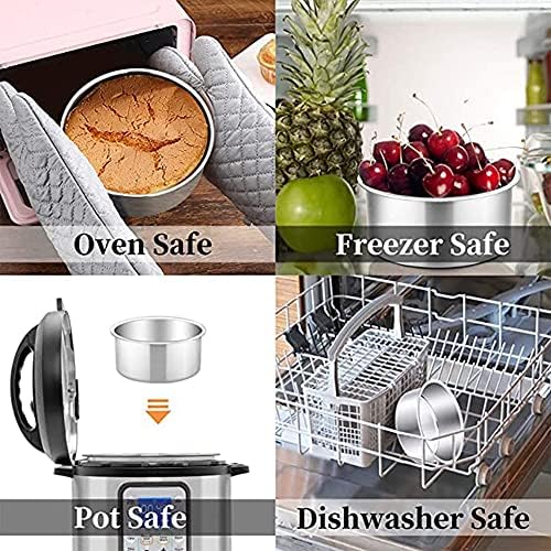 4 Inch Mini Cake Pan Set, 4 PCS Round Cake Pans Round Baking, Healthy