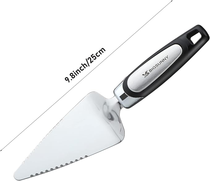 MSY BIGSUNNY Pie Server Cake Server Stainless Steel Pizza Server - Image 4