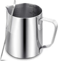 Milk Frothing Pitcher, Milk Steaming Frother Cup, Barista Cappuccino Latte Art by LifHap