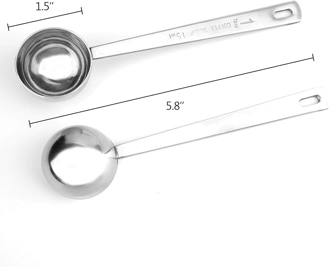 Hedume 9 Pack Coffee Scoop, 304 Stainless Steel Coffee Measuring Scoop 1 - Image 2