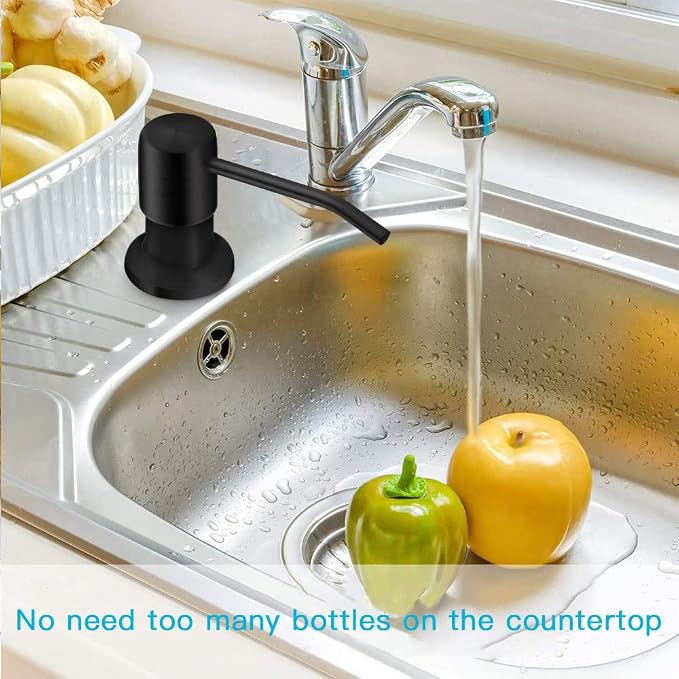 OHiHi Dish Soap Dispenser for Kitchen Sink, Countertop Sink Soap Dispenser - Image 6