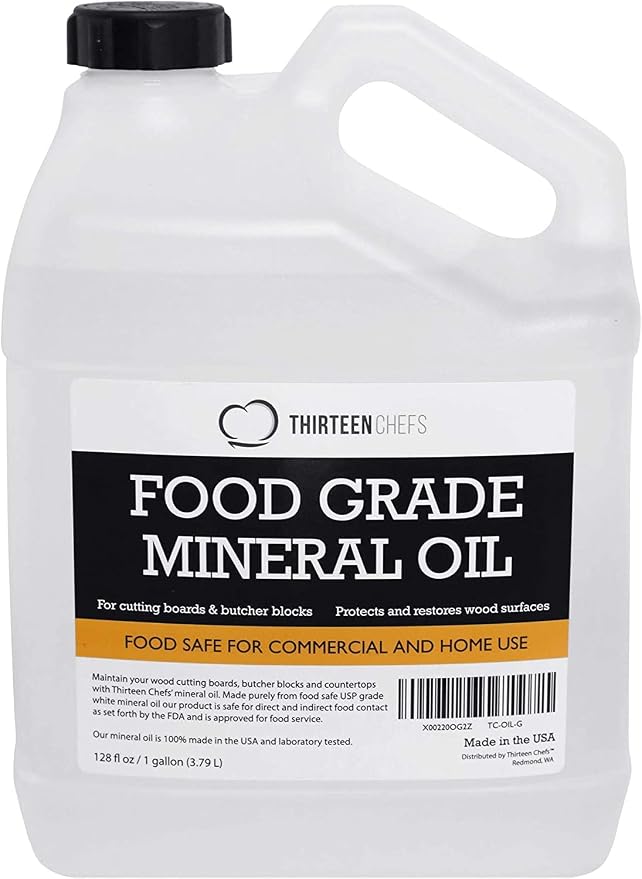 Thirteen Chefs Mineral Oil - 128oz Food Grade Conditioner - Image 10