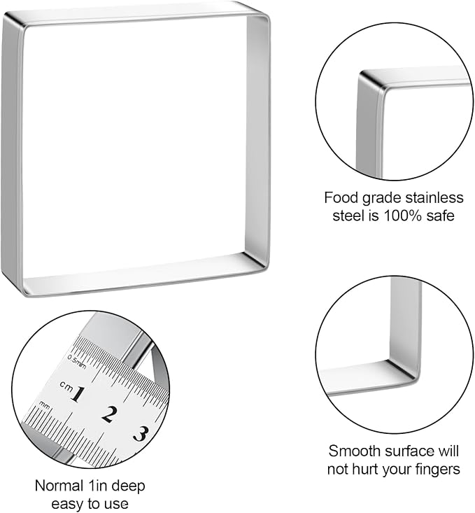 Square Cookie Cutter Sandwich Cutters - Image 2