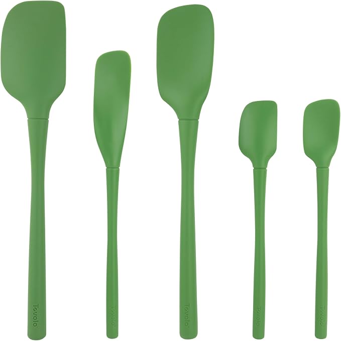Tovolo Flex Core 5 Piece Silicone Spatula Set Heat Resistant All Silicone by Tovolo
