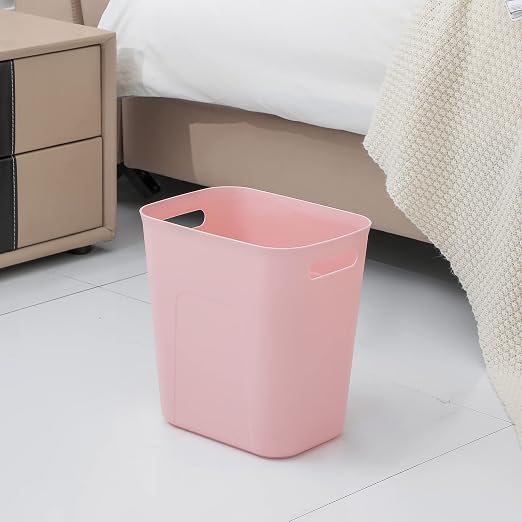 UUJOLY Plastic Small Trash Can Wastebasket, Garbage Container Basket - Image 2