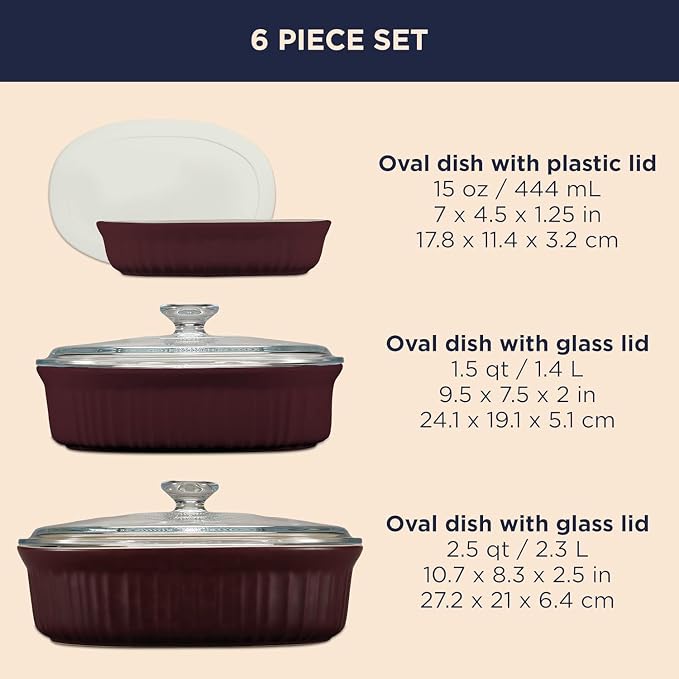 CorningWare Ceramic Bakeware Set - Image 2