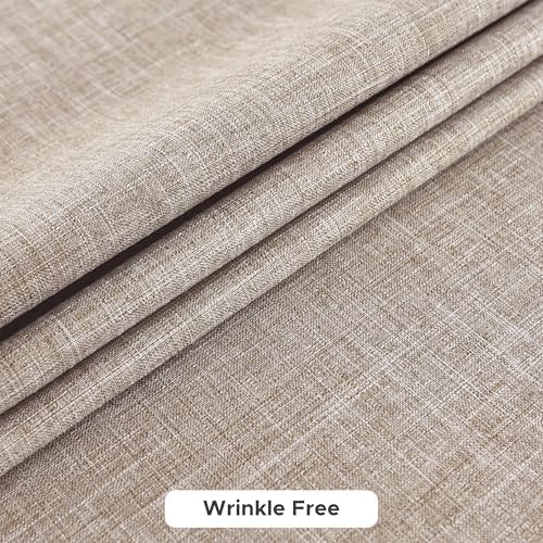 Fitable 2 Pack Linen Textured Rectangle Tablecloths, 52 x 70 Inch
