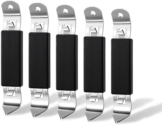 KTOJOY 5 Pack Magnetic Bottle Openers Stainless Steel Flat Bottle Opener by KTOJOY