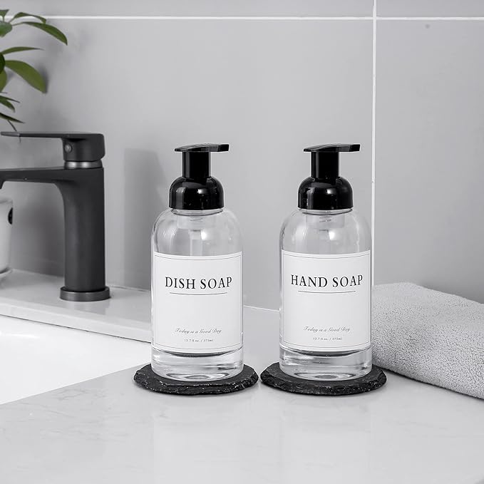 rejomiik Foaming Soap Dispenser Thick Glass Foam - Image 3