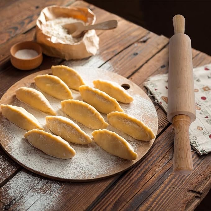 PRETYZOOM Wooden Rolling Pin 10.82In Dough Pastry Roller - Image 2