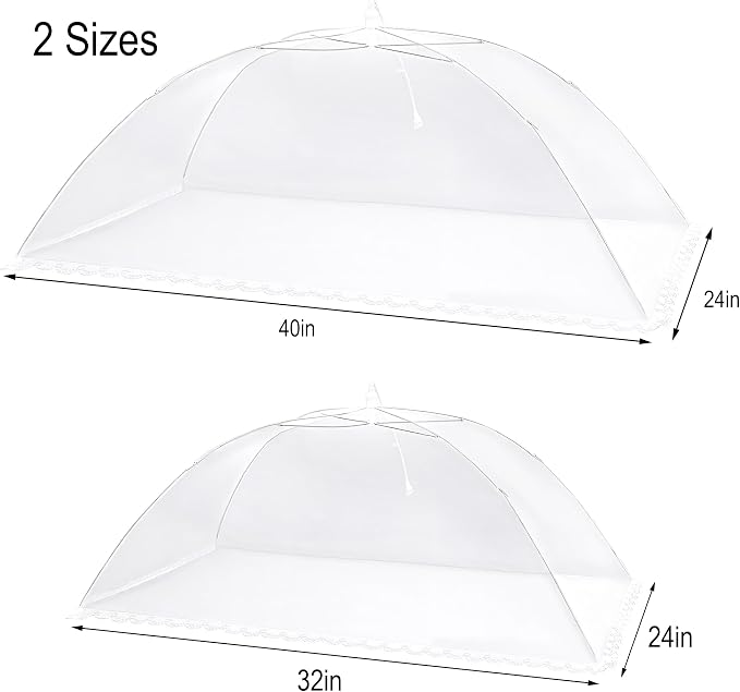 Extra Large Mesh Food Covers for Outside Collapsible and Reusable Food Tents - Image 2