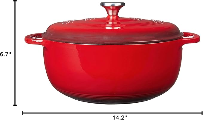 Lodge Essential Enamel Cast Iron Dutch Oven - Image 6