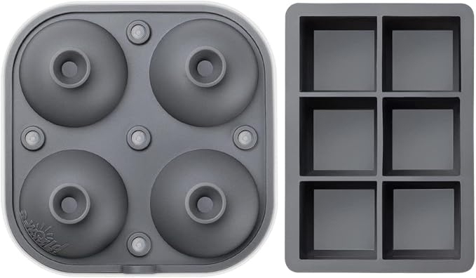 Samuelworld Silicone Premium Ice Trays, 2 Inches Extra Large Cubes & 2.5 Inches - Image 5