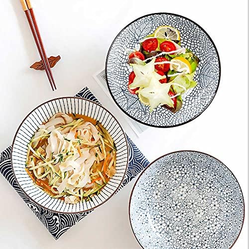 Houlu 60 oz Pho Bowls, Large Soup Bowl, Japanese Ramen Bowl Set