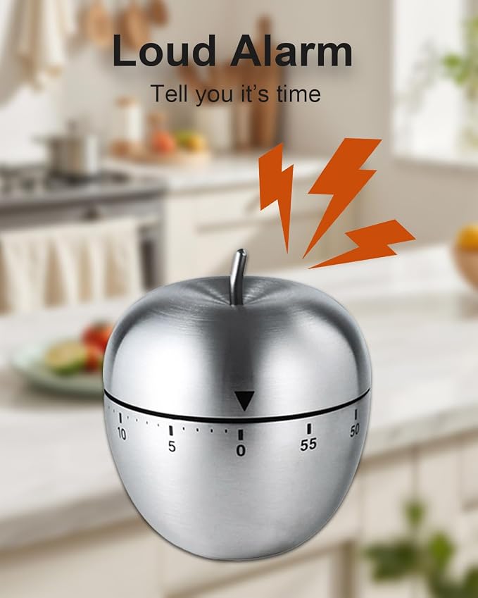 Kitchen Timer for Cooking, 60 Minutes Mechanical Timer - Image 4