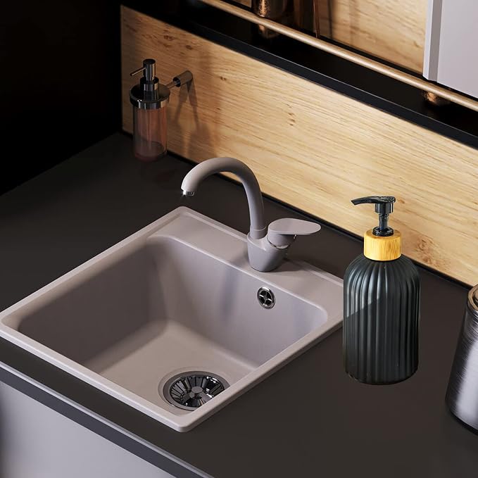 Black Glass Soap Dispenser Set - Image 6