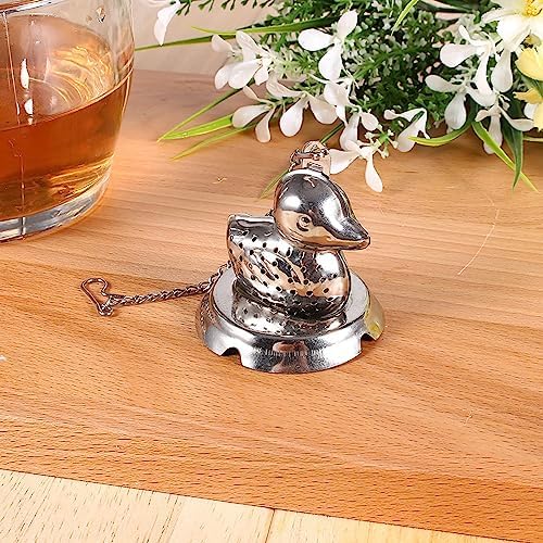 Stainless Steel Tea Infuser Filter Herbal Duck Shape for Home Kitchen