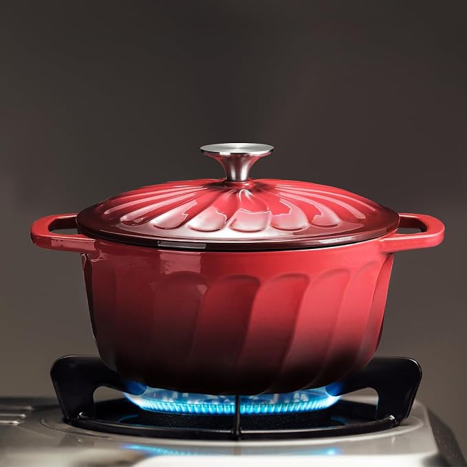 Enameled Cast Iron Dutch Oven Pot - Image 6