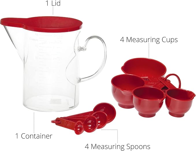 Measuring Cups and Measuring Spoons Set of 10 Pieces, Supreme Housewares - Image 4