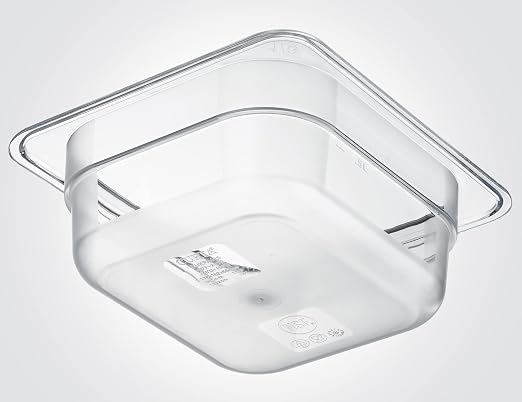 CURTA 6-Pack 1/6 Size 2.5" Deep NSF Polycarbonate Food Pans | Dishwasher & - Image 3