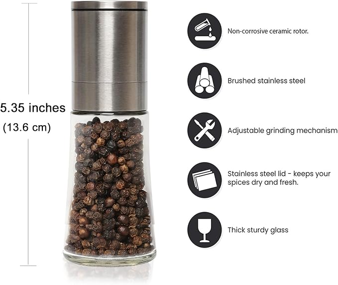Salt and Pepper Grinder Set of 2 - Image 5