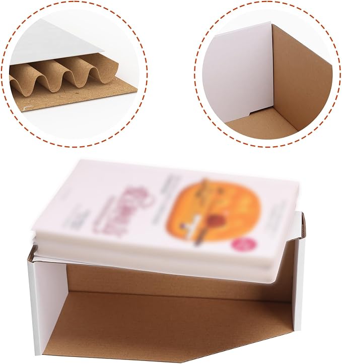 ZBEIVAN Cardboard Storage Bins Boxes 35 Packs 9.4x4x4.5 Inches, Easy Assembly - Image 4