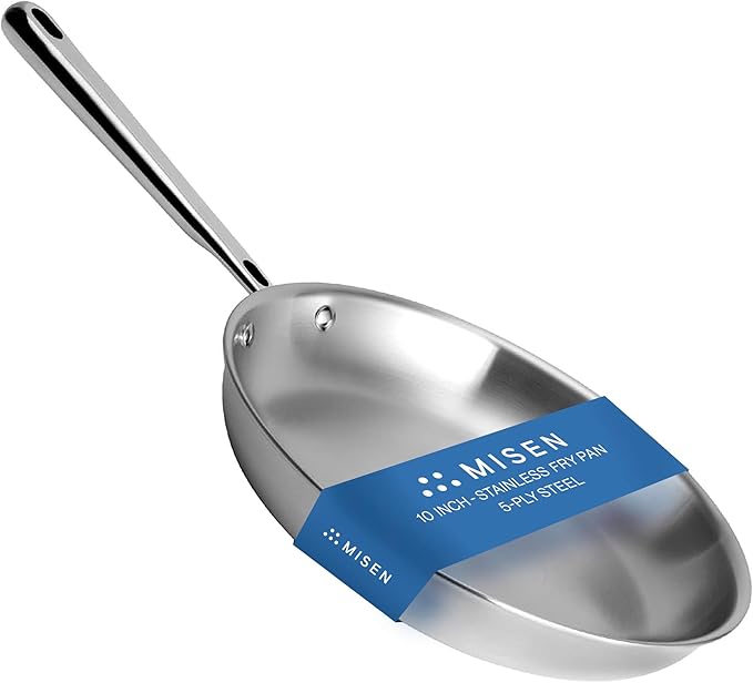 Misen 5-Ply Stainless Steel 10" Frying Pan by Misen
