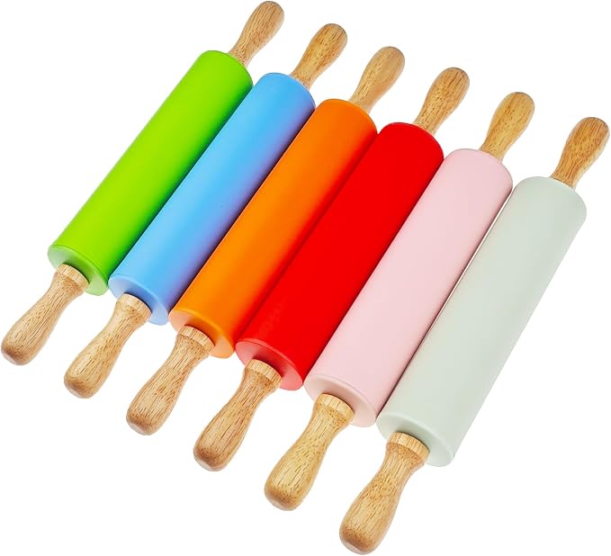 6 Pack Small Rolling Pin for Kids, Kids Rolling Pin for Home Kitchen - Image 6