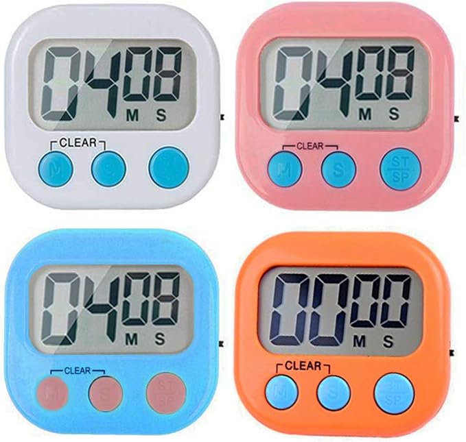 Digital Kitchen Timer, Big Display Screen, Loud Alarm, Strong Magnetic Backing by Rumcnjen