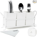 KAQAHIDO Utensil Caddy with Drain Holes, Cutlery Organizer by Haveaniceday