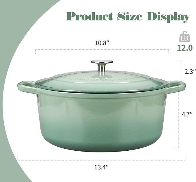 EDGING CASTING Enameled Cast Iron Dutch Oven Pot - Image 2