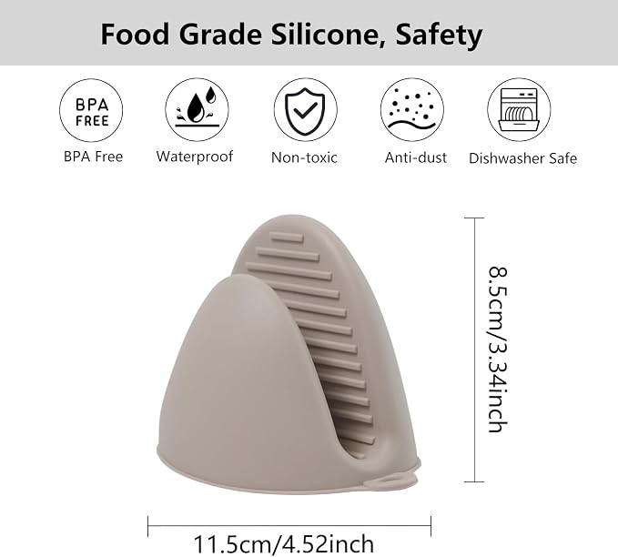 Silicone Oven Mitts Heat Resistant Pot Holders - Image 6