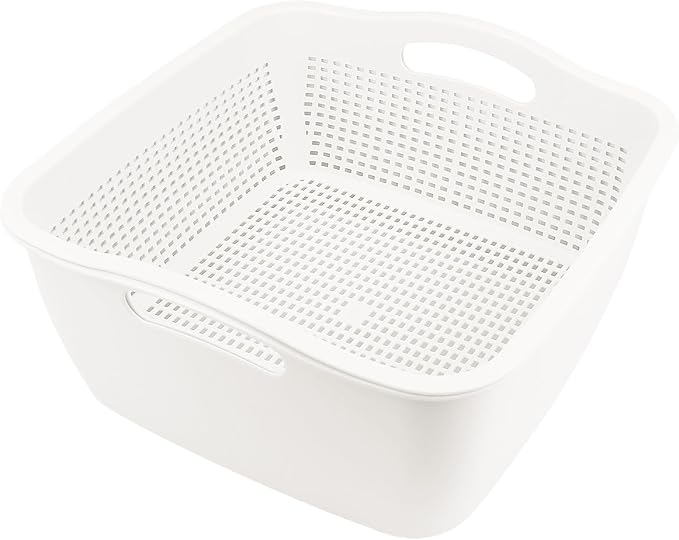 Double-layer Plastic Fruits Vegetable Washing Basket Food Storage Multi-layer by LNQ+LUNIQI