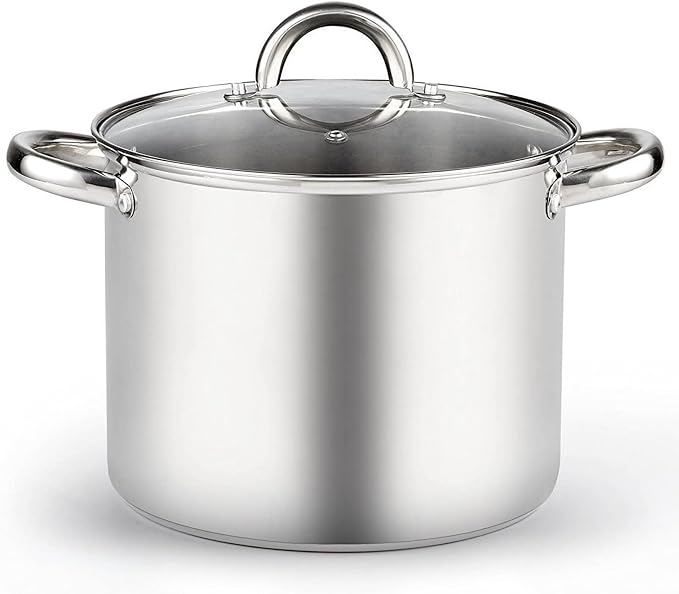 Cook N Home 8 Quart Stainless Steel Stockpot by CookNHome