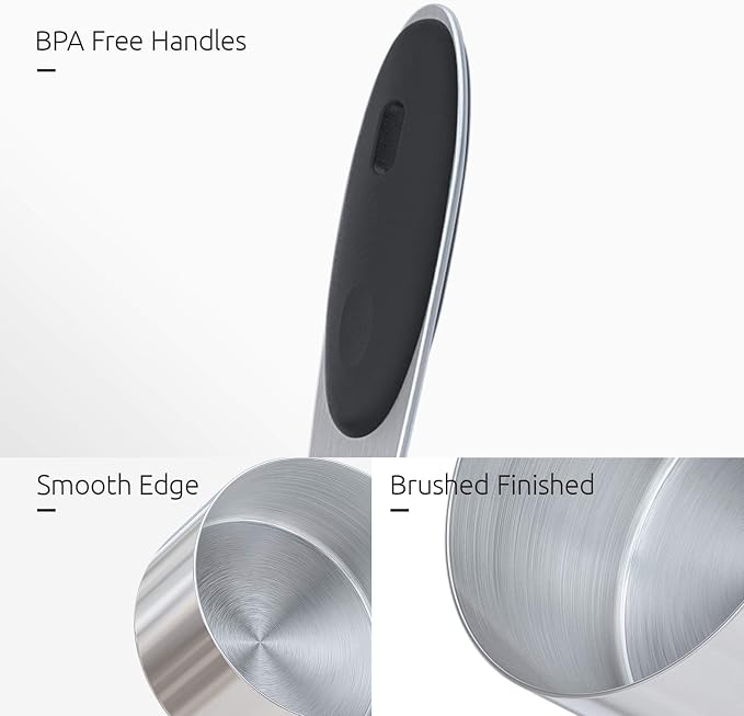 Measuring Cups : U-Taste 18/8 Stainless Steel Measuring Cups and Spoons Set of - Image 6