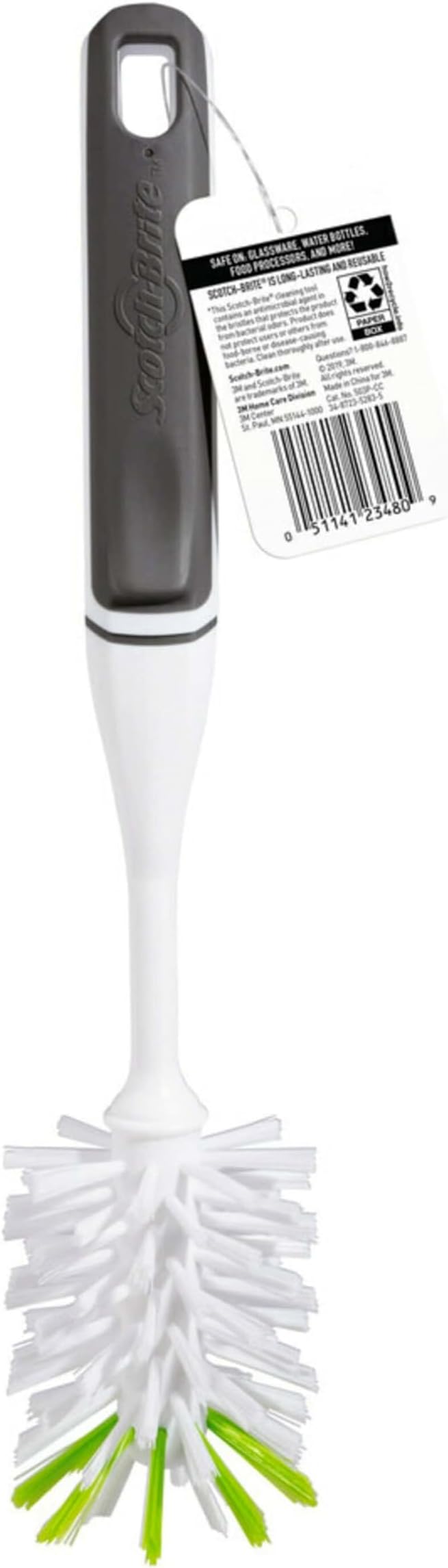 Scotch-Brite Glass and Water Bottle Brush, Long-Lasting, Safe on Glassware - Image 9