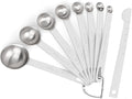 Upgrade 9 PCS Stainless Steel Measuring Spoons Set, Small Tablespoon, Set 8 by Aovchei