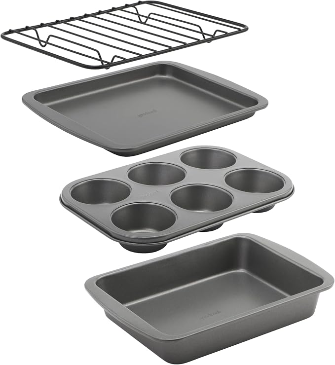 GoodCook 4-Piece Nonstick Steel Toaster Oven Set by GoodCook